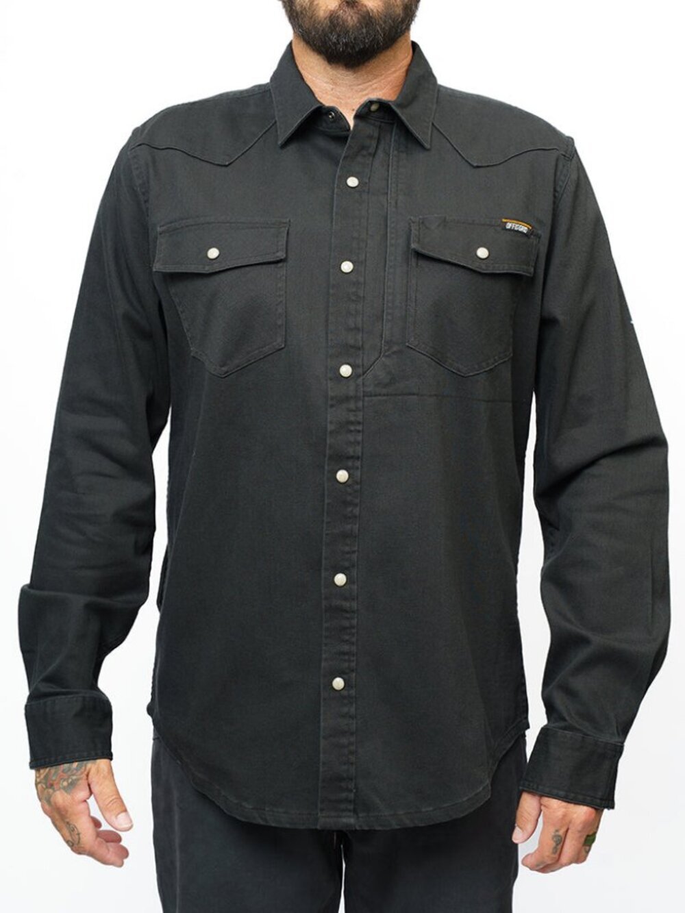 Off The Grid Surplus Earl Denim Shirt - Vintage Black